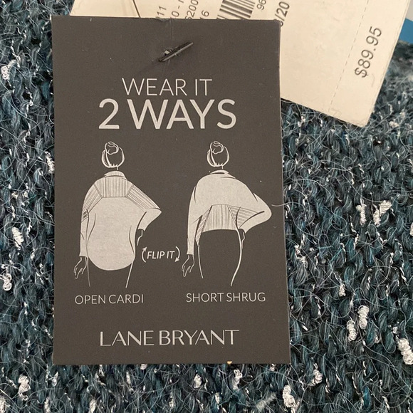 NWT Lane Bryant Wear-2-Ways Cardigan Sweater Size 18/20 - Picture 12 of 12